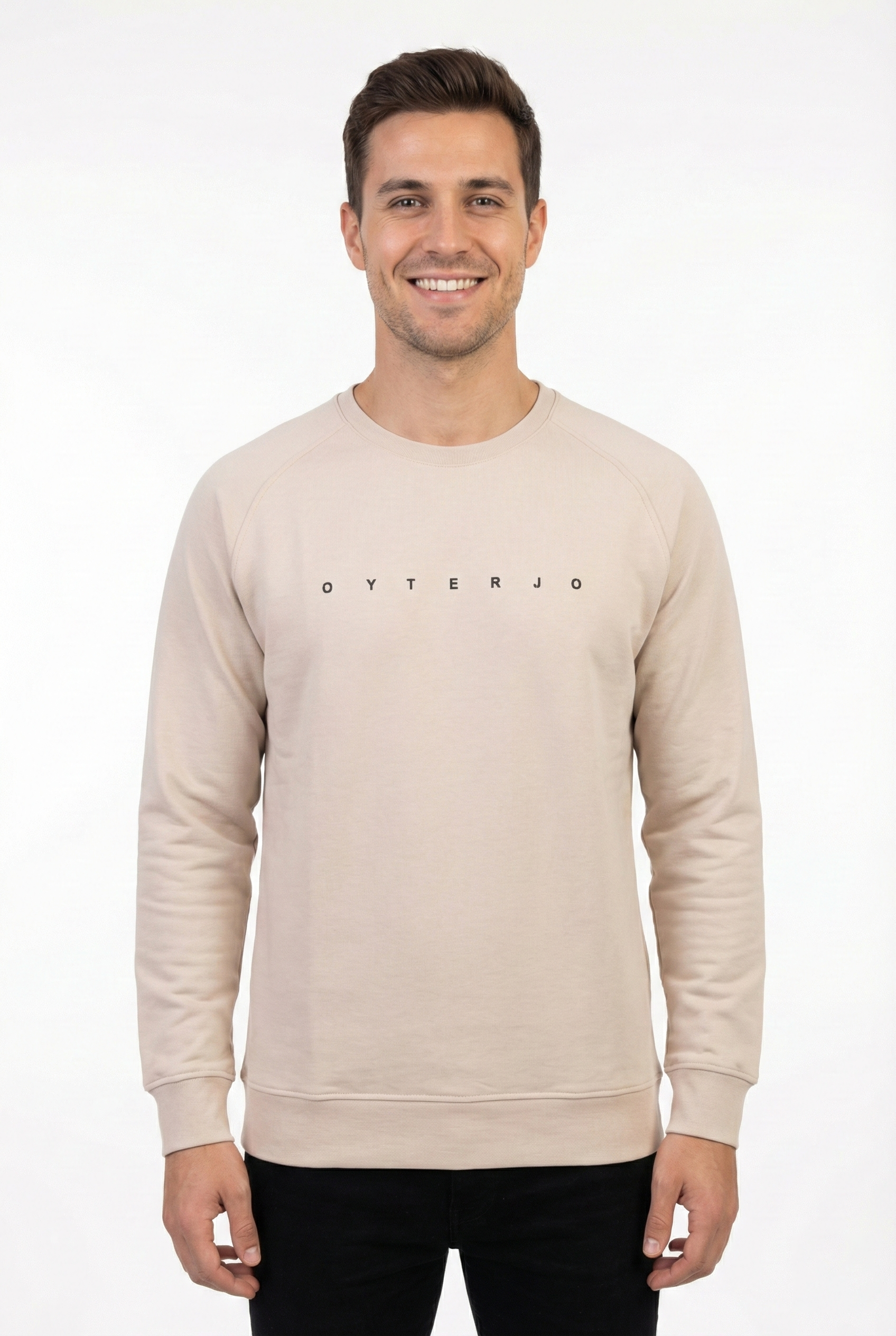 Vagon Oyterjo Serisi 2 İplik Compact Kumaş Baskılı Bisiklet Yaka Sweatshirt