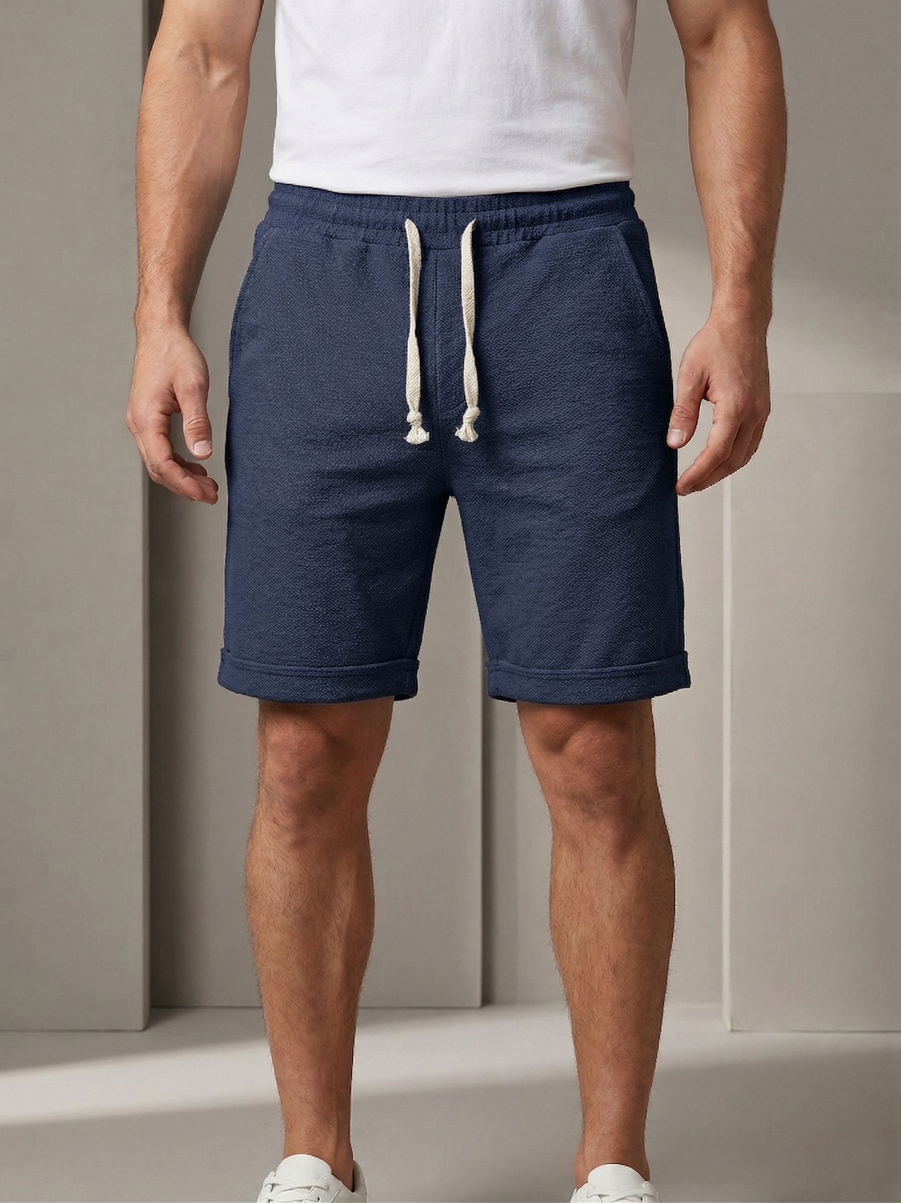 Çakıl Kumaş Duble Paça Erkek Şort