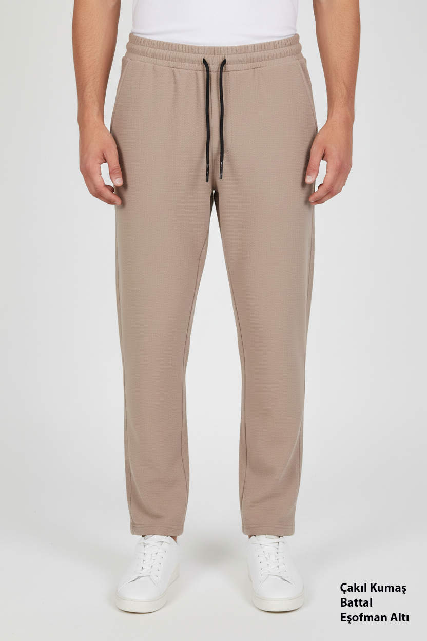 Çakıl Kumaş Battal Eşofman Altı