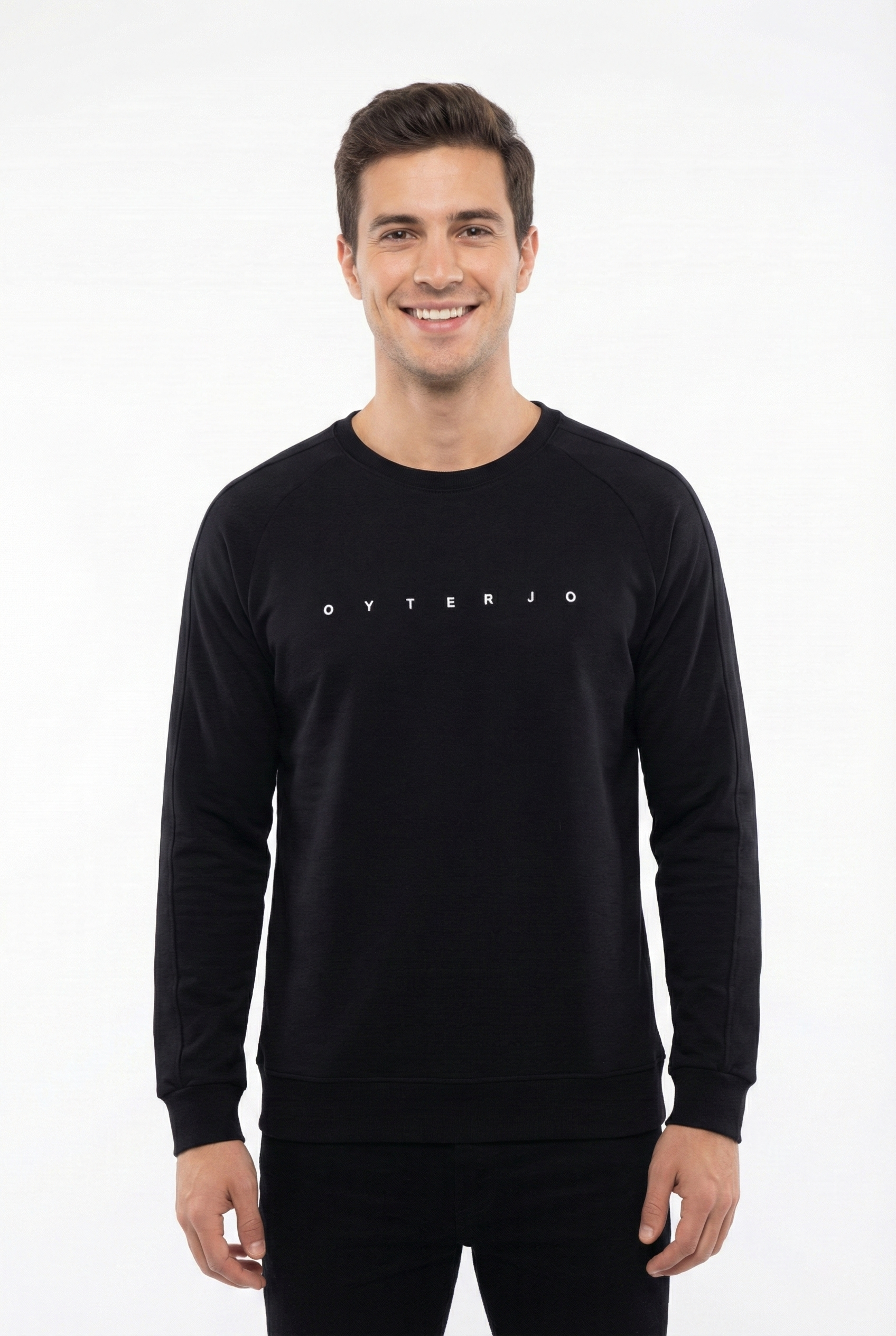 Vagon Oyterjo Serisi 2 İplik Compact Kumaş Baskılı Bisiklet Yaka Sweatshirt