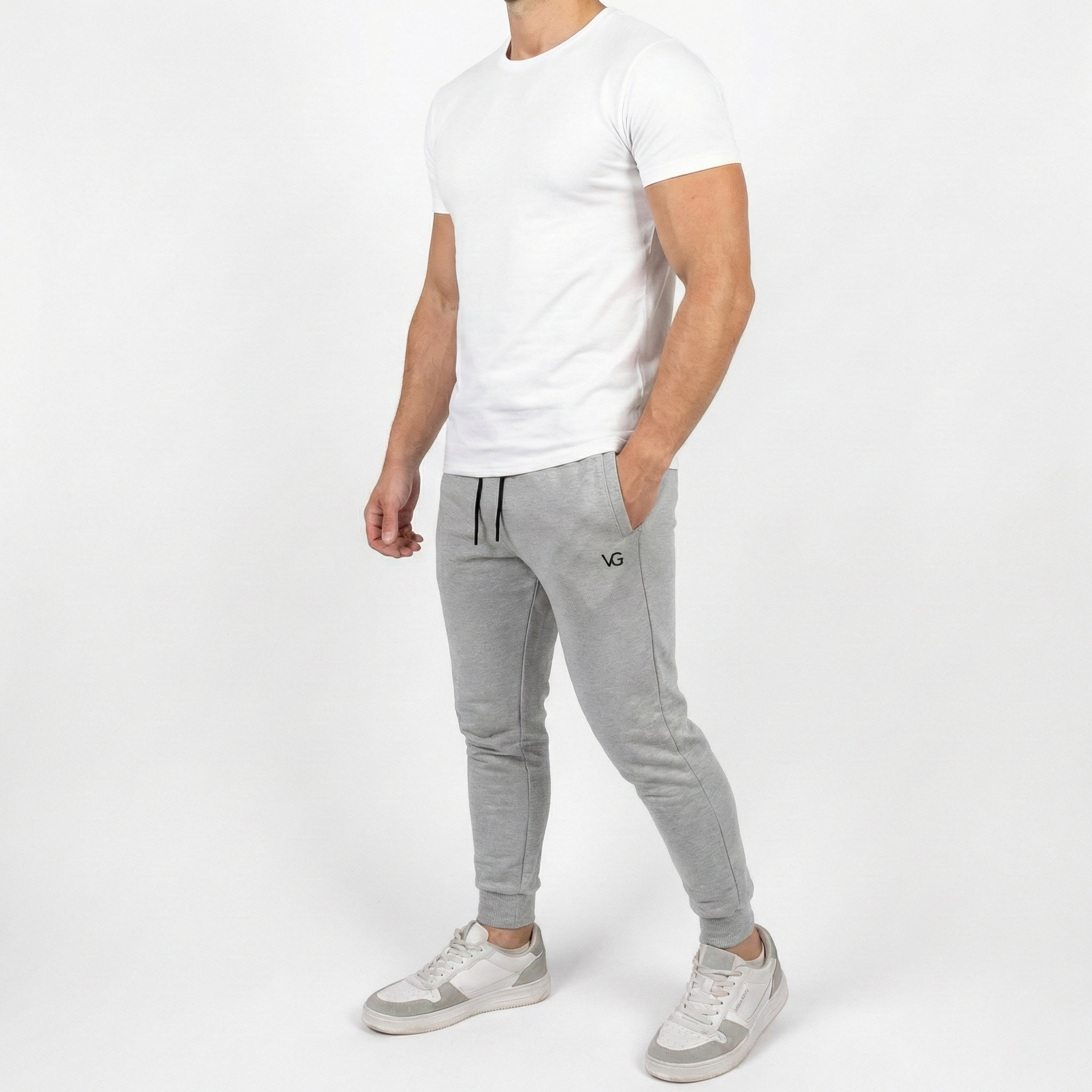 Compact Kumaş 2 İplik VG Logo Eşofman Altı