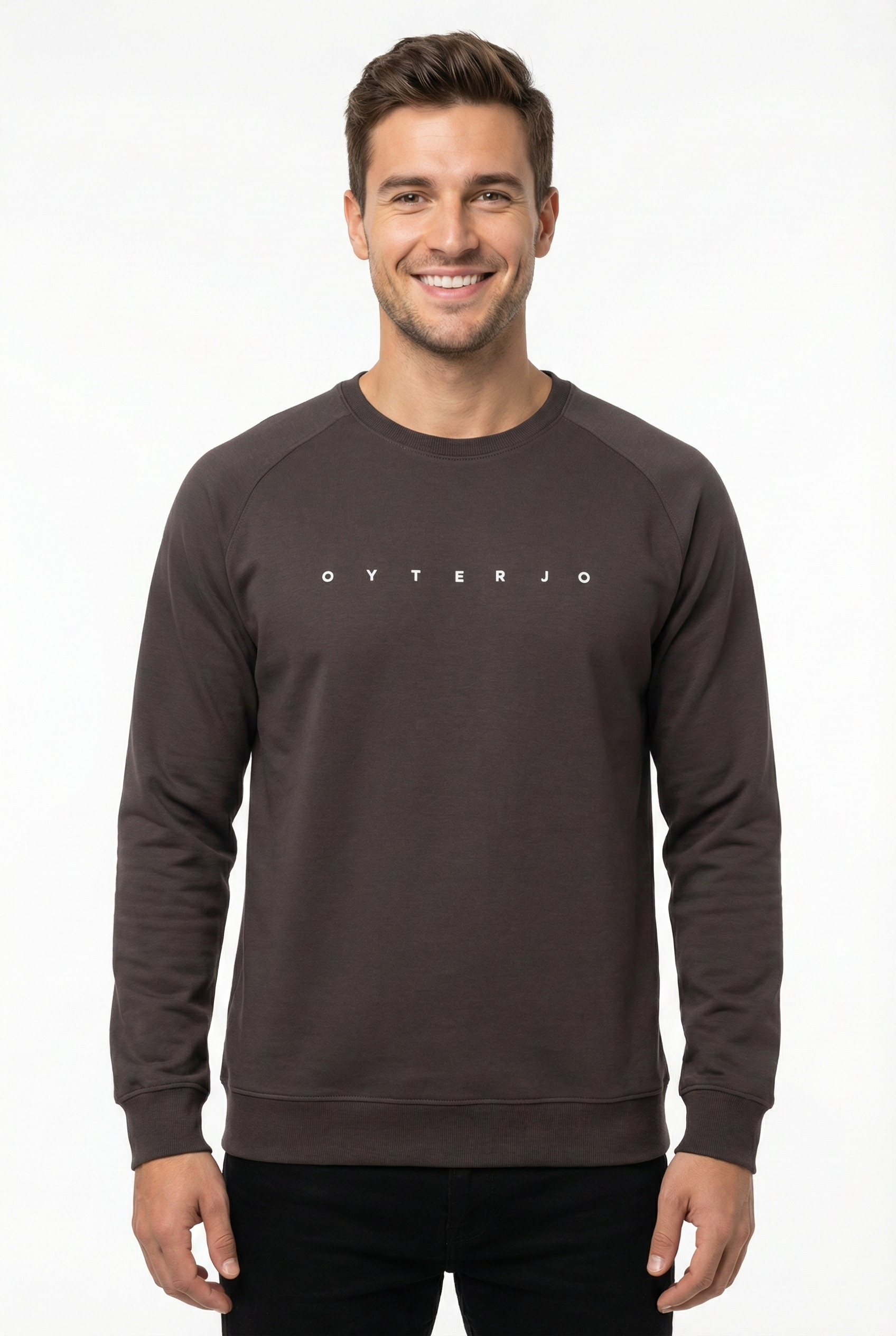 Vagon Oyterjo Serisi 2 İplik Compact Kumaş Baskılı Bisiklet Yaka Sweatshirt