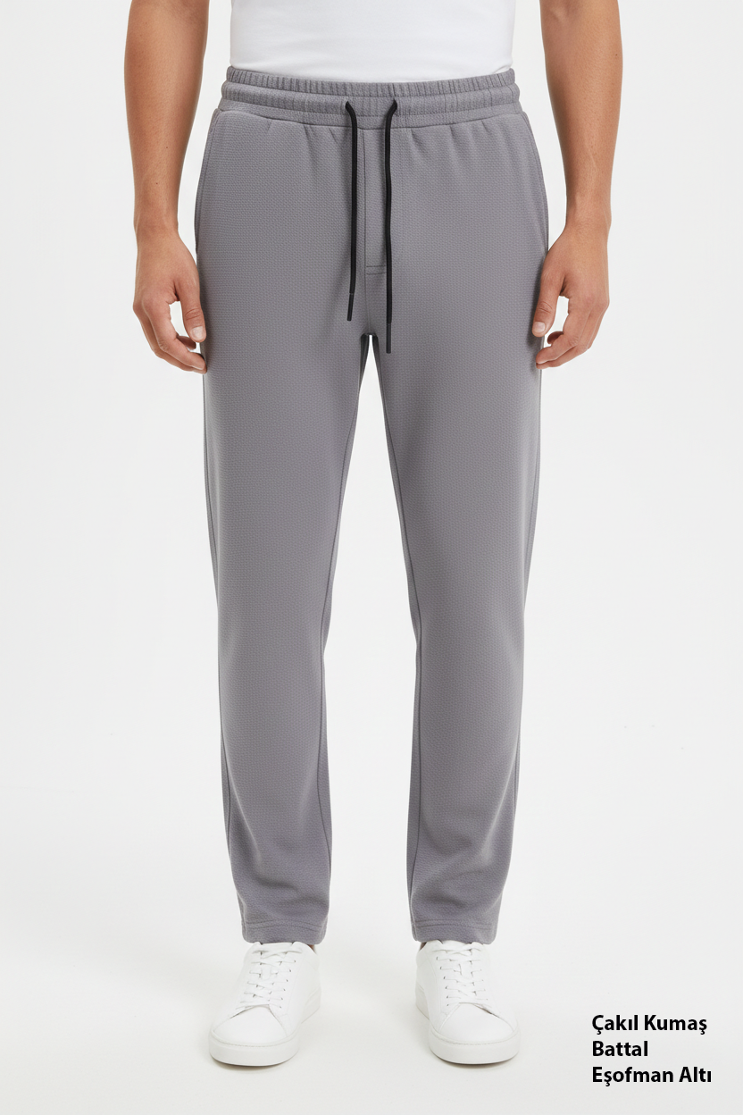 Çakıl Kumaş Battal Eşofman Altı