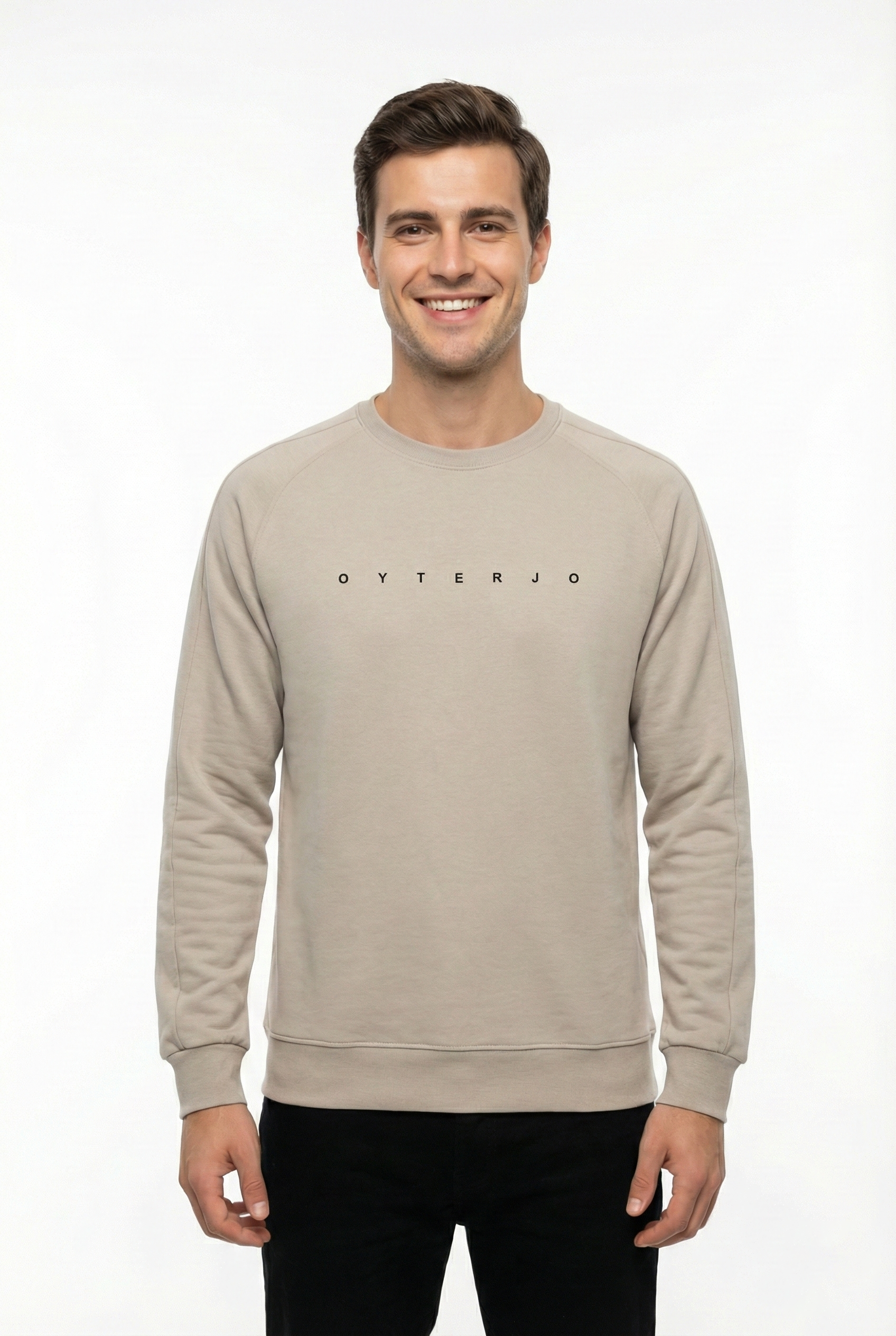 Vagon Oyterjo Serisi 2 İplik Compact Kumaş Baskılı Bisiklet Yaka Sweatshirt